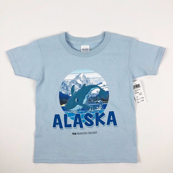 Princess Cruises Alaska Blue Toddler T-Shirt 4T - Picture 1 of 6